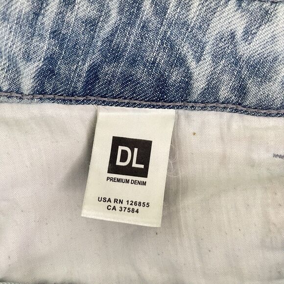 DL1961 Nolita Jeans Women Blue Denim Distressed Size 30 Boyfriend Slouchy Slim - Picture 14 of 16